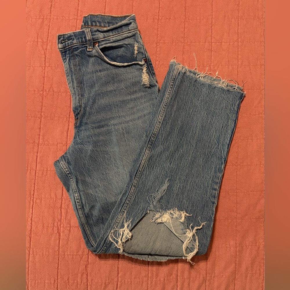 A&F- 90’s straight ultra high rise